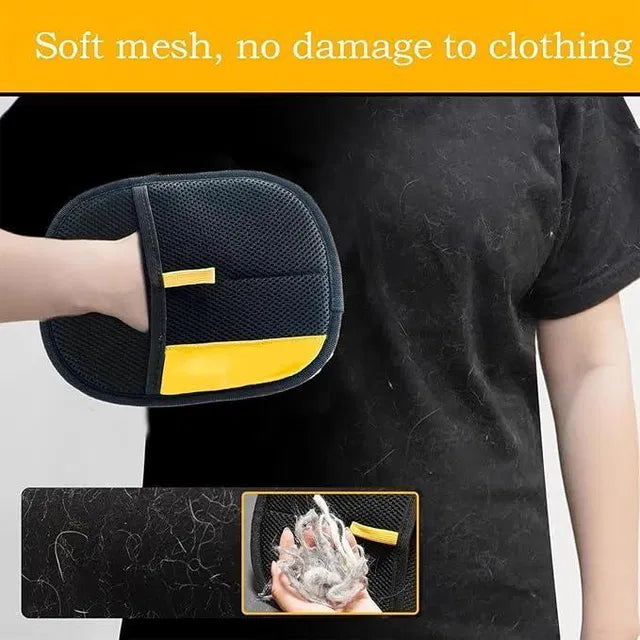Pet Hair Removal & Grooming Gloves – Electric Static Fur Remover for Cats & Dogs